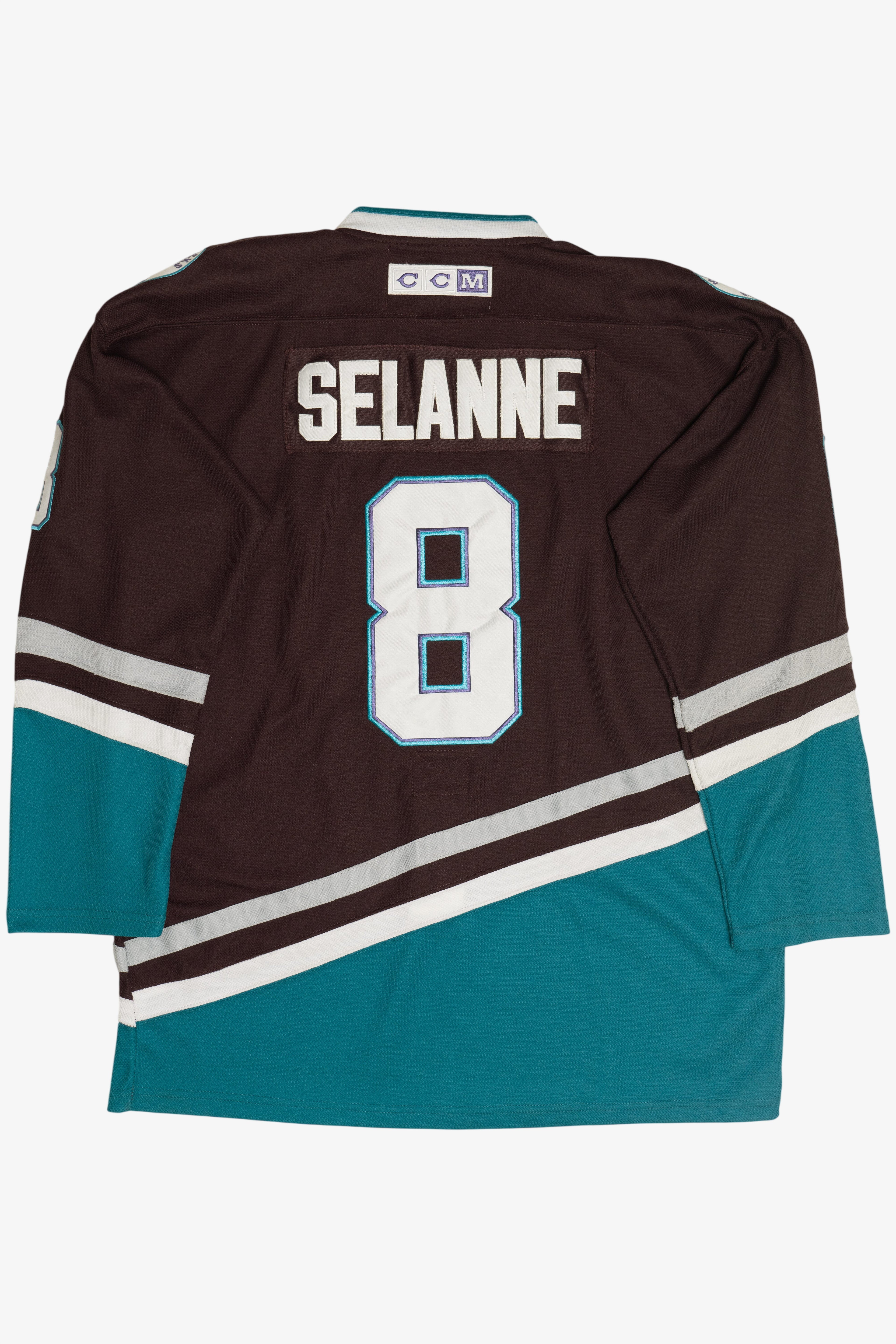 Vintage Anaheim Mighty Ducks Teemu Selanne NHL Hockey Jersey (2000s)