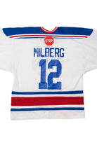 Vintage "USA Hockey Club" "Milberg" #12 Hockey Jersey