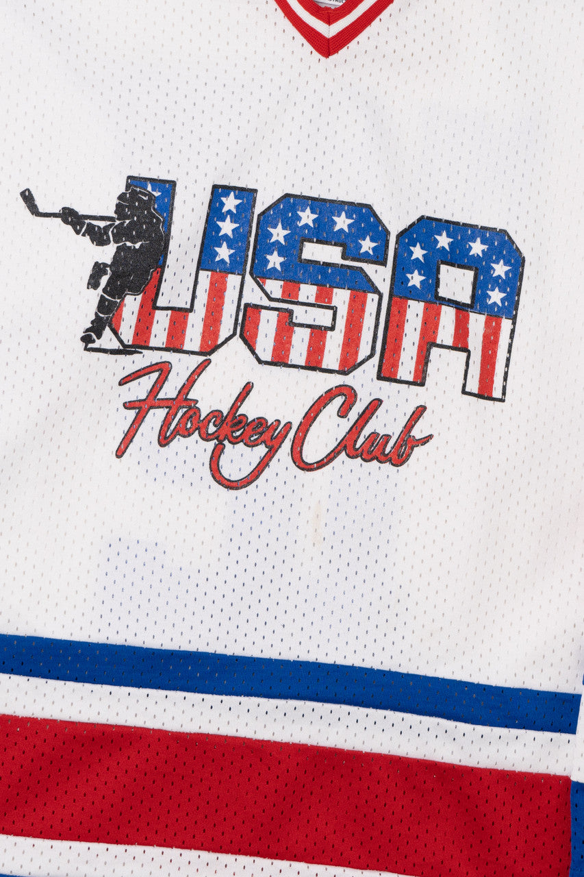 Vintage "USA Hockey Club" "Milberg" #12 Hockey Jersey