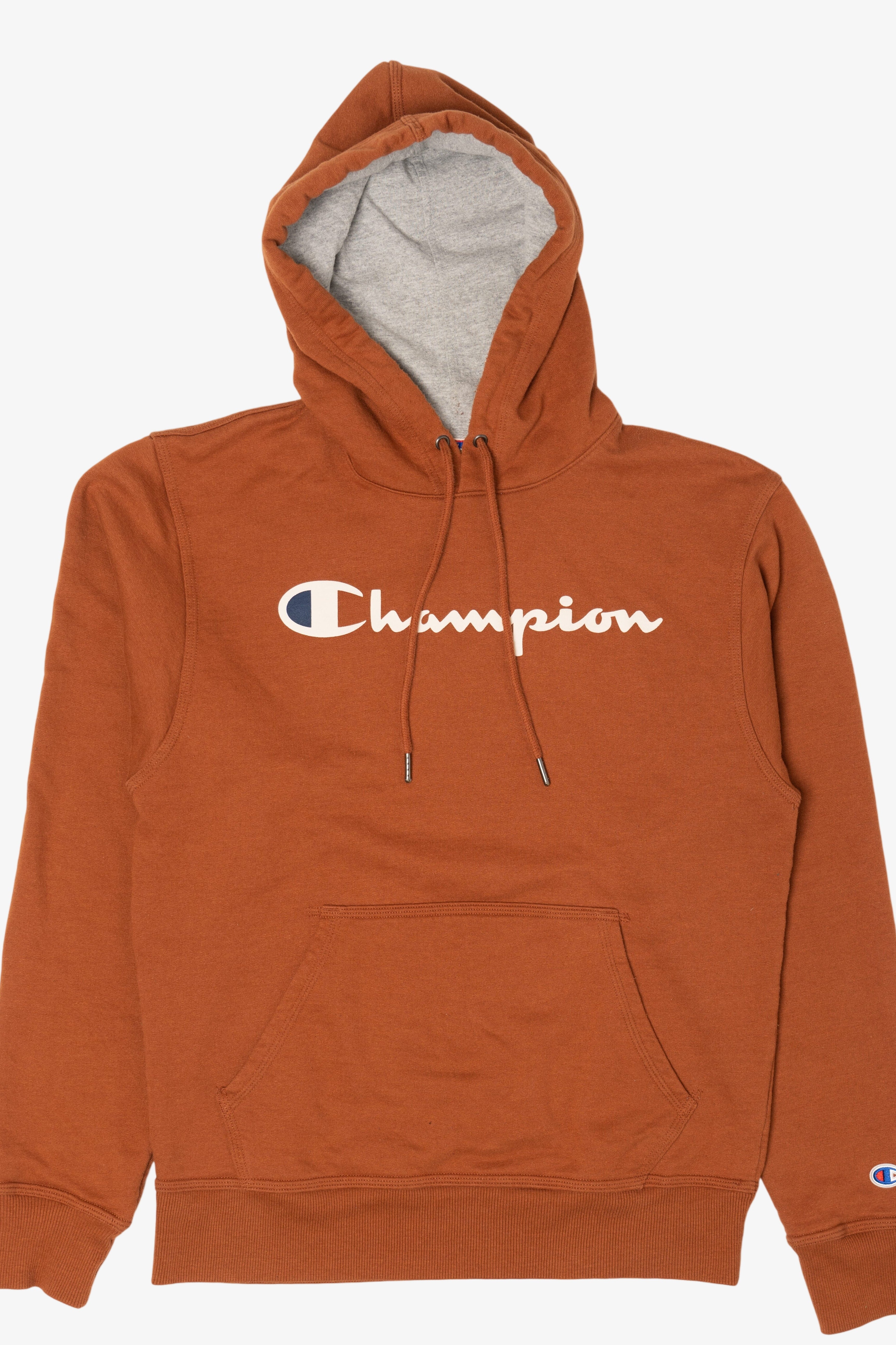 Orange Champion Hooded Sweatshirt