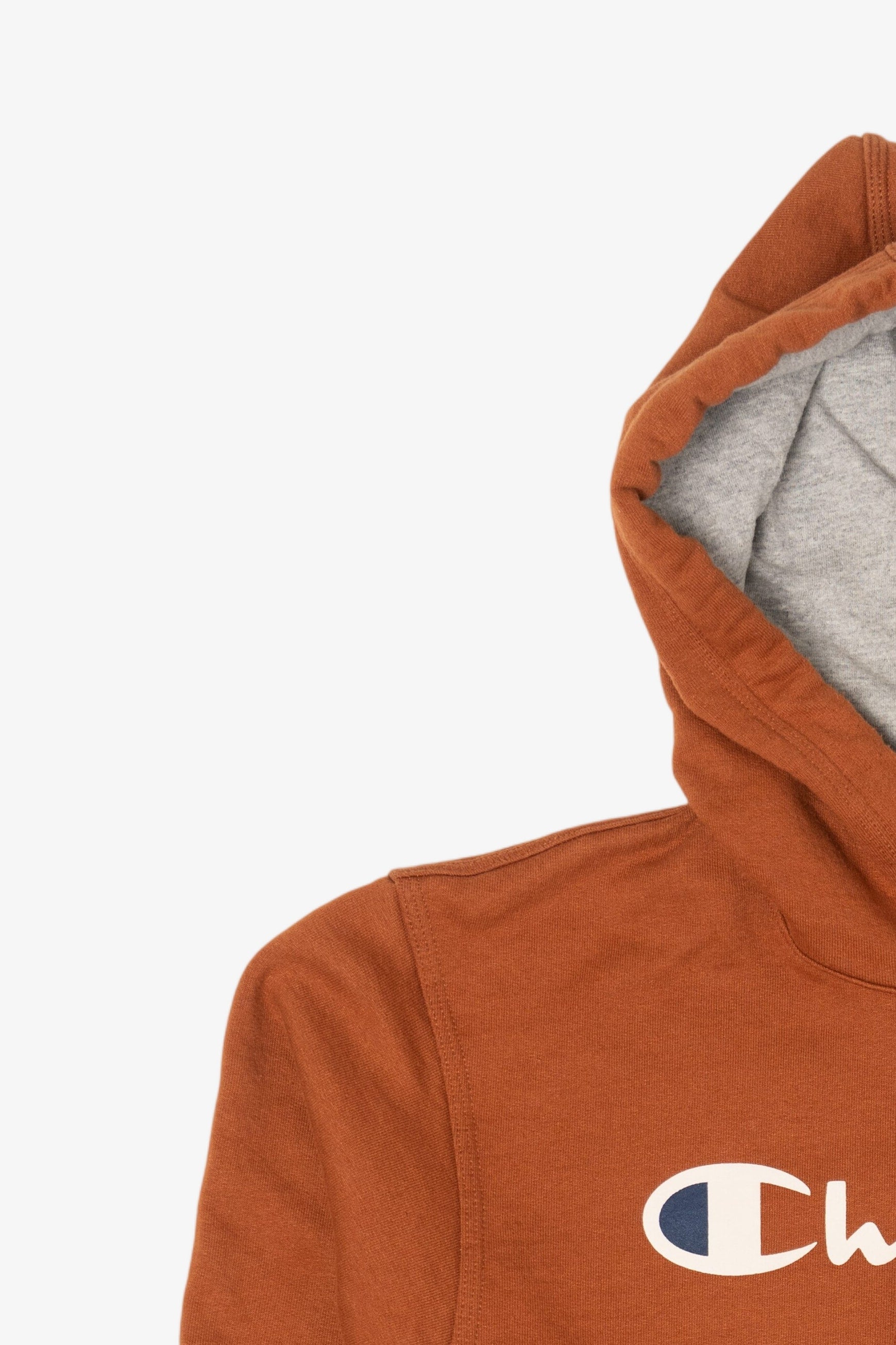 Orange Champion Hooded Sweatshirt