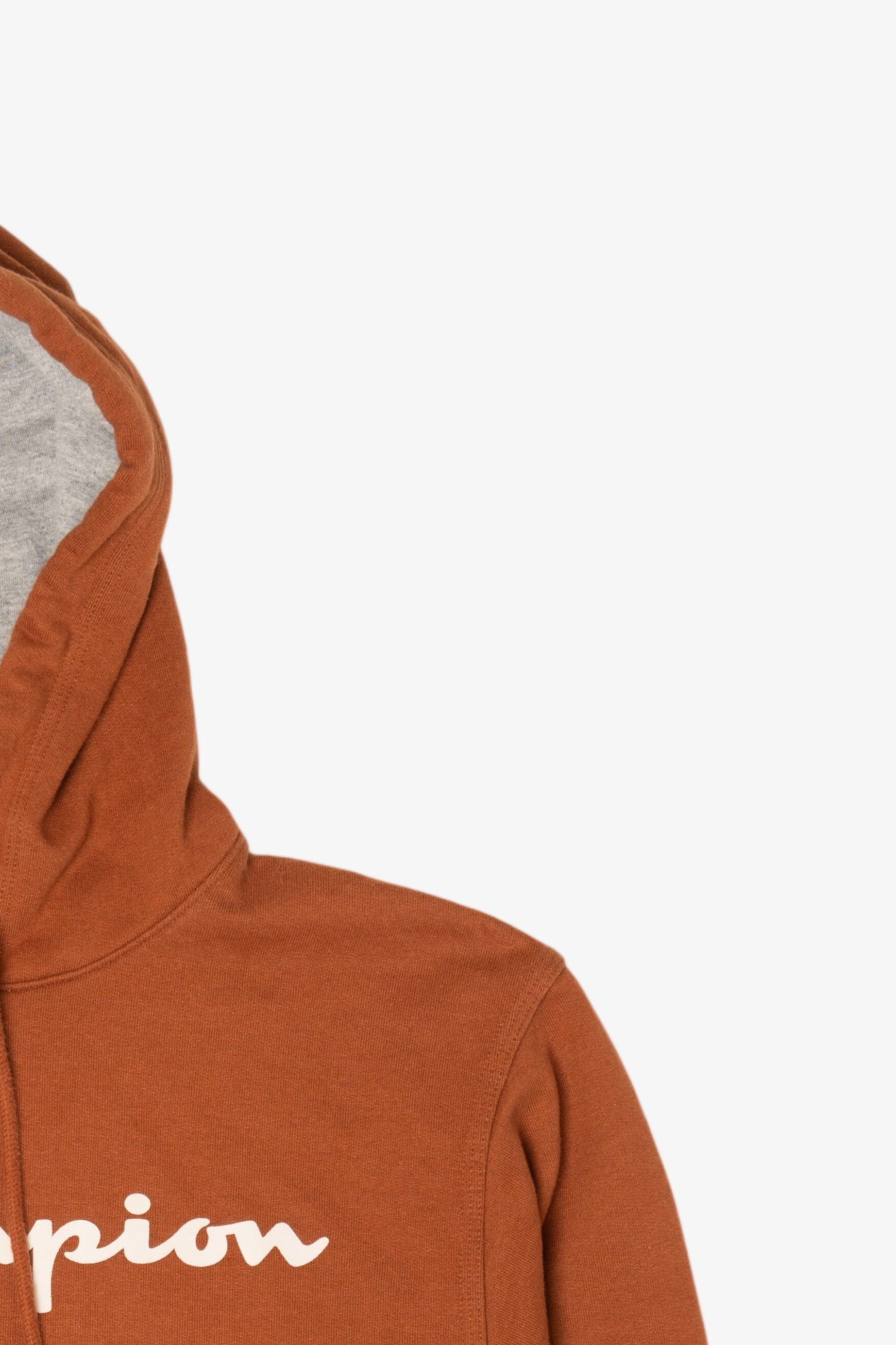 Orange Champion Hooded Sweatshirt