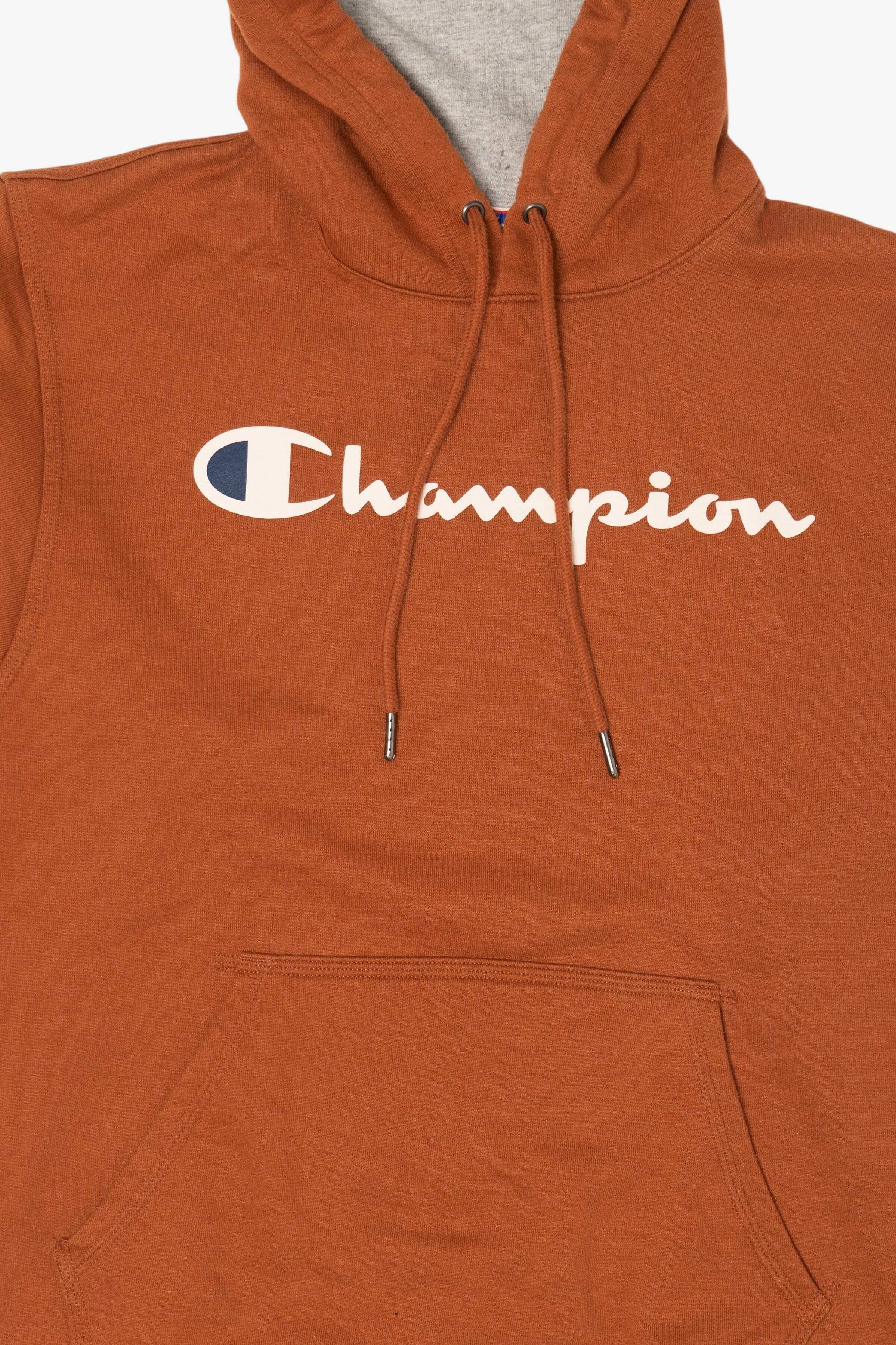 Orange Champion Hooded Sweatshirt