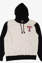 Recycled Texas Rangers Pinstripe Hooded Sweatshirt (2010s)