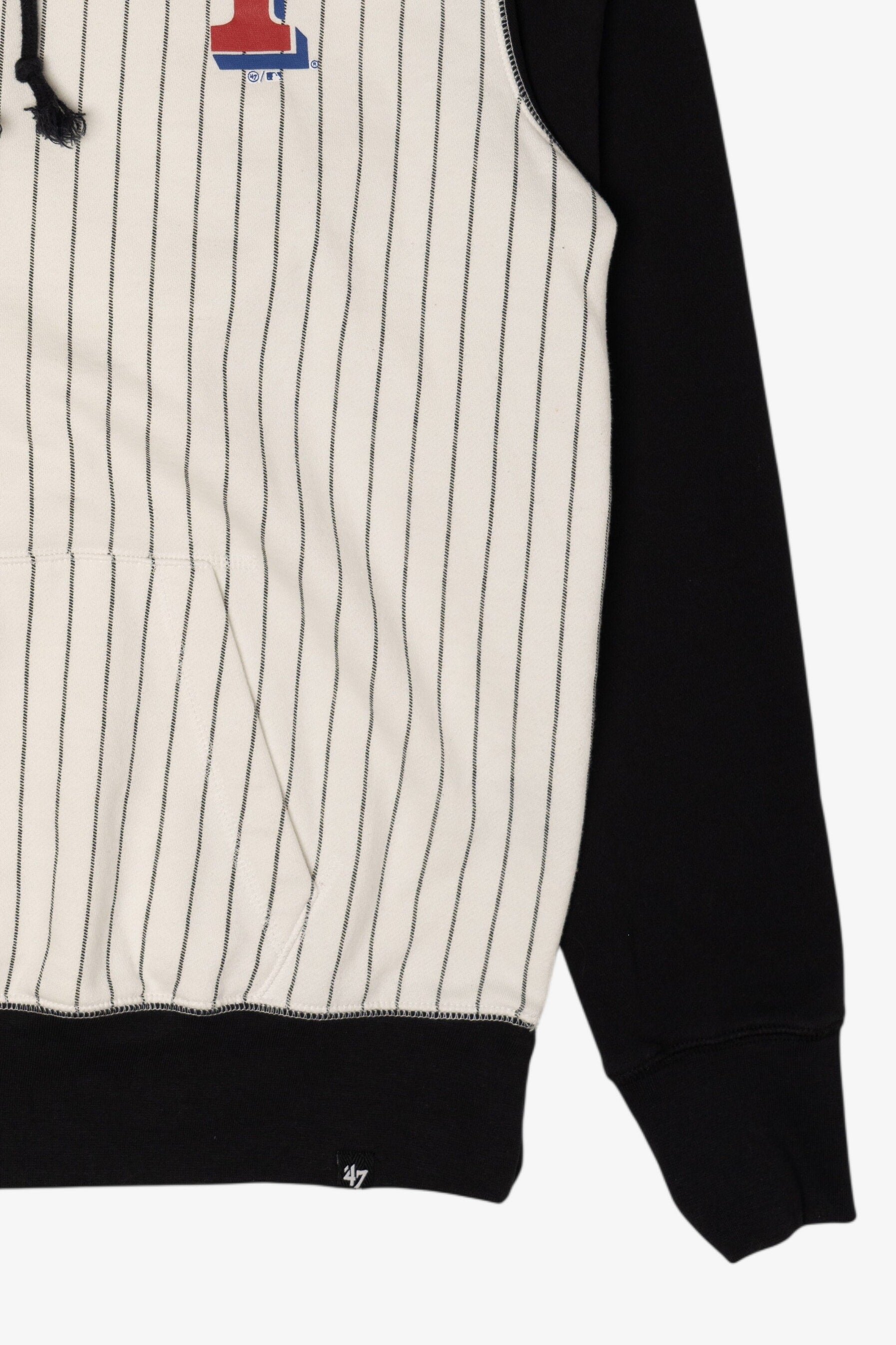 Recycled Texas Rangers Pinstripe Hooded Sweatshirt (2010s)