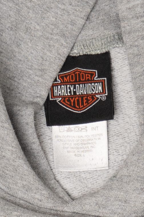Harley Davidson Gray Hoodie Sweatshirt (2010s) – Ragstock