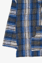 Vintage Blue And Gray Hooded Baja Sweater (2000s)