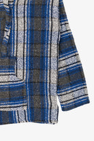 Vintage Blue And Gray Hooded Baja Sweater (2000s)