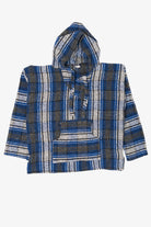 Vintage Blue And Gray Hooded Baja Sweater (2000s)