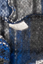 Vintage Blue And Gray Hooded Baja Sweater (2000s)