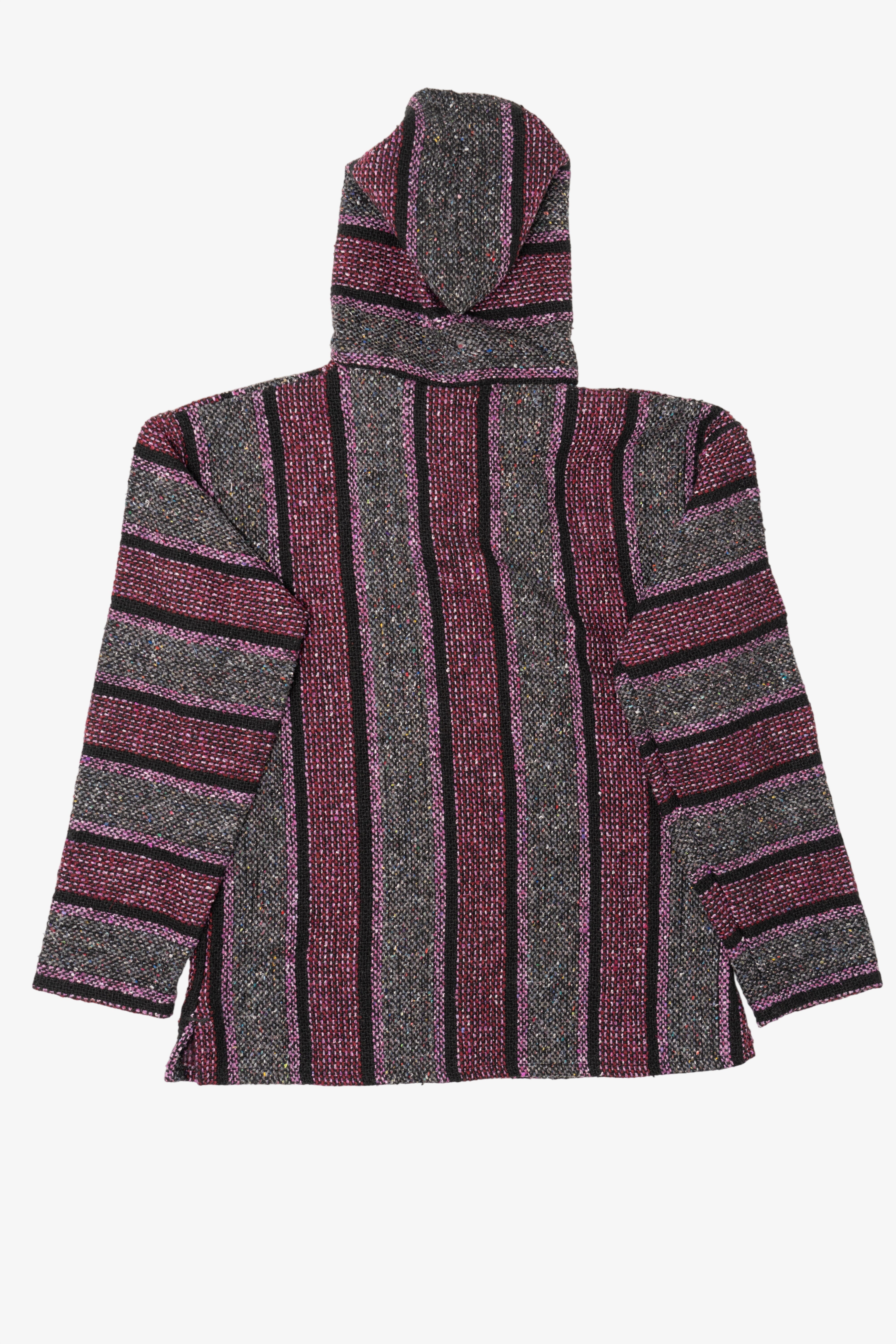 Vintage Molina Gray And Pink Baja Hoodie Sweatshirt (1990s)