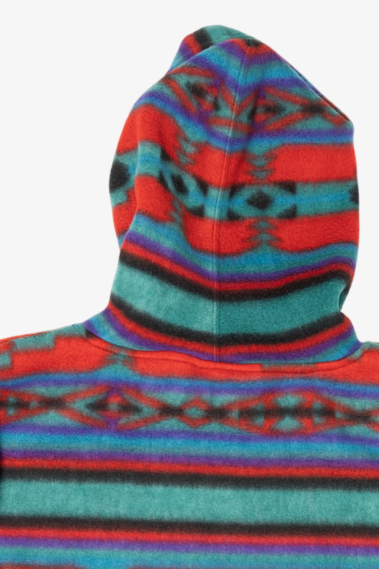 Vintage Colorful Southwestern Aztec Pattern Hooded Sweatshirt (1990s)