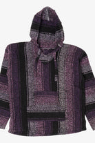 Vintage Purple Hooded Baja Sweatshirt (1990s)