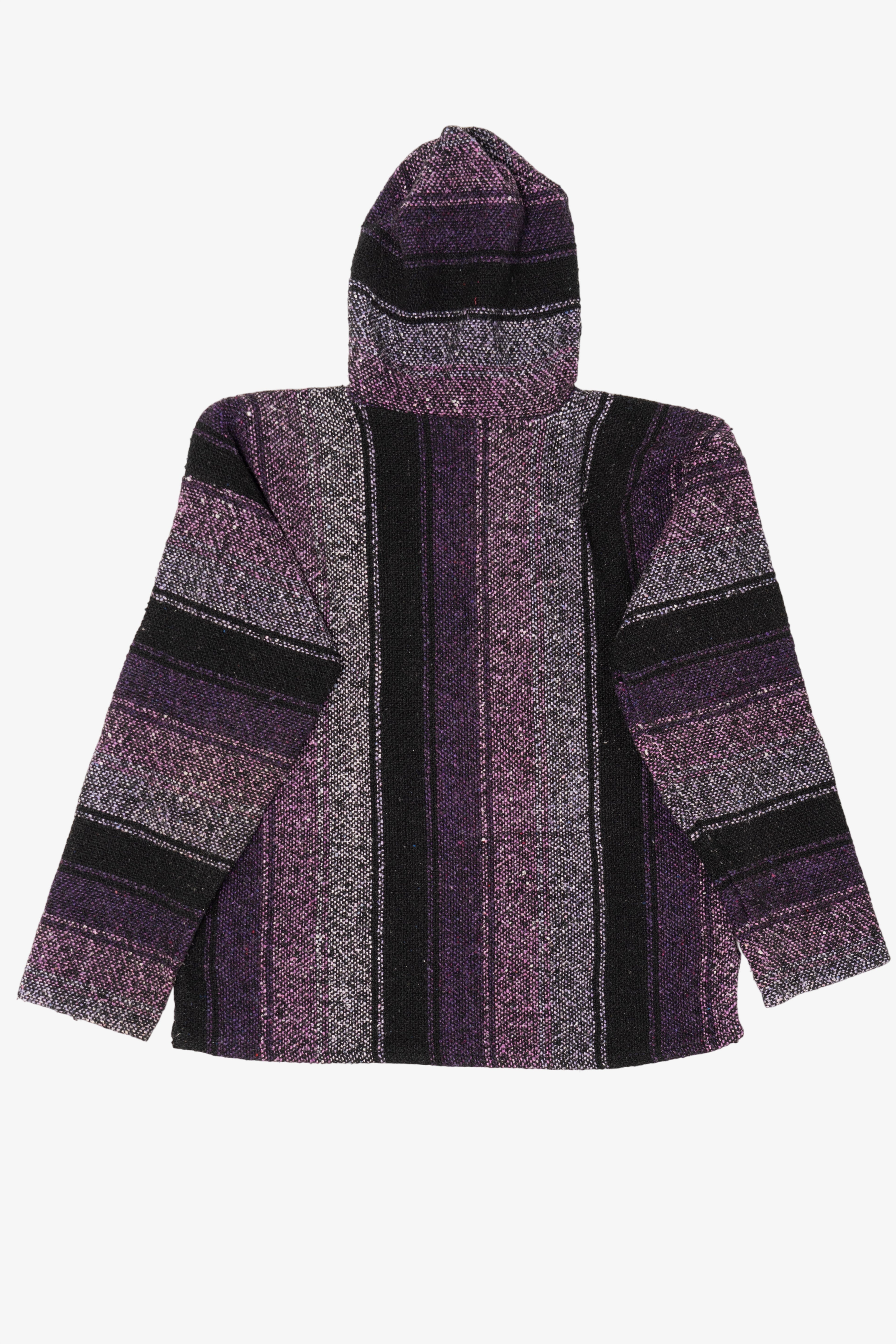 Vintage Purple Hooded Baja Sweatshirt (1990s)