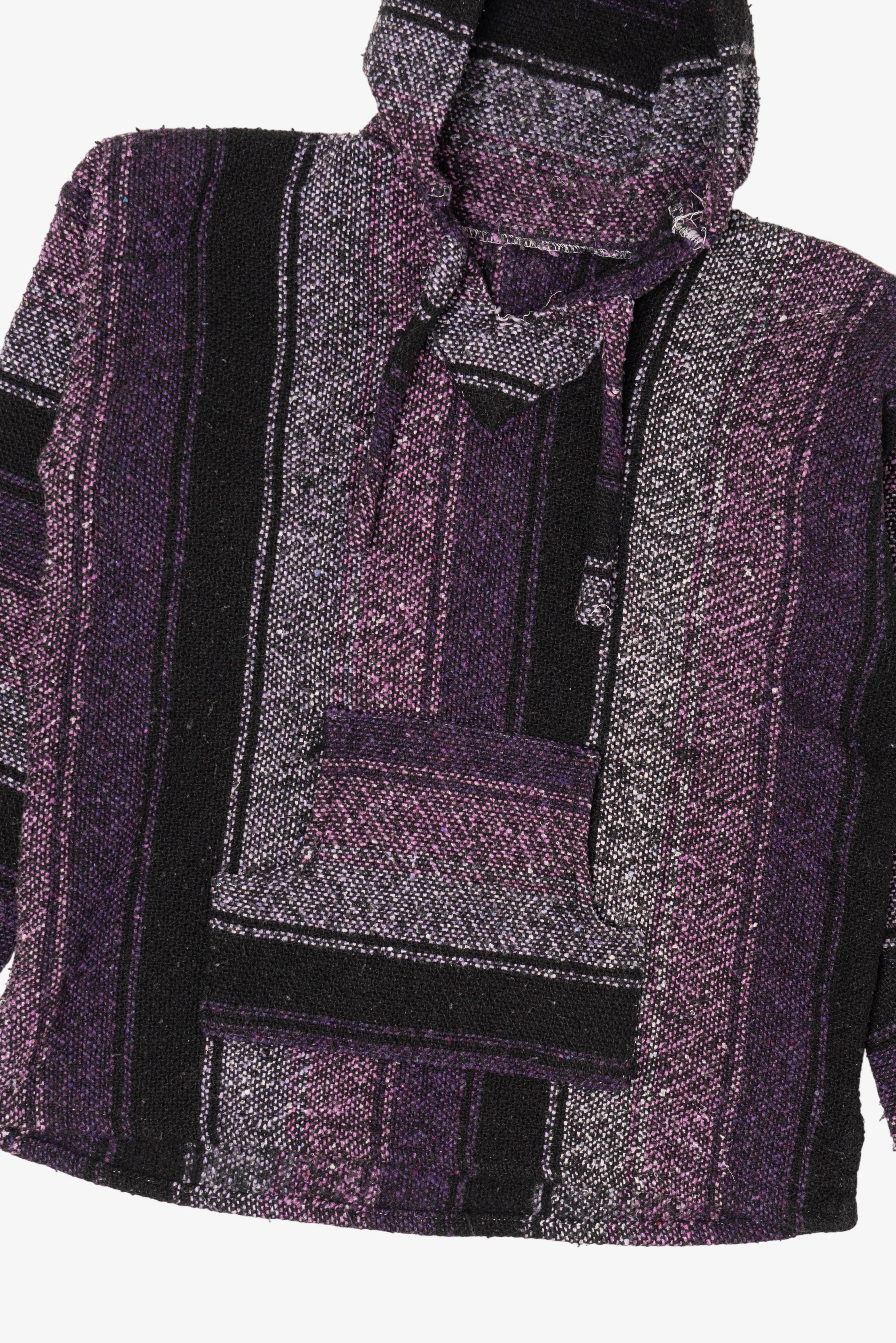 Vintage Purple Hooded Baja Sweatshirt (1990s)