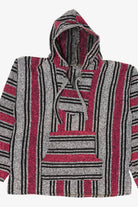 Vintage Pink And Gray Artesanias Mickey Hooded Baja Sweatshirt (2000s)