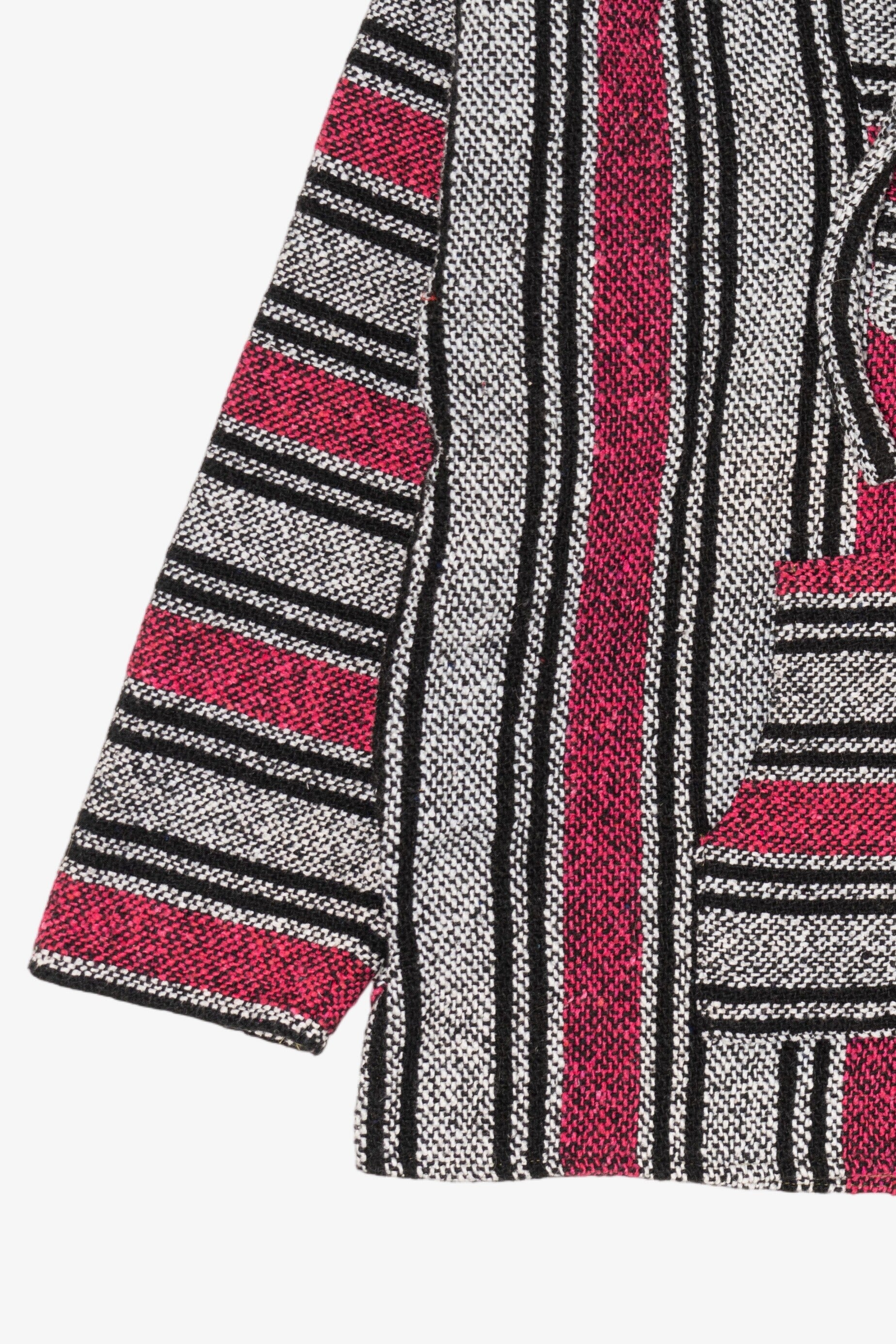 Vintage Pink And Gray Artesanias Mickey Hooded Baja Sweatshirt (2000s)