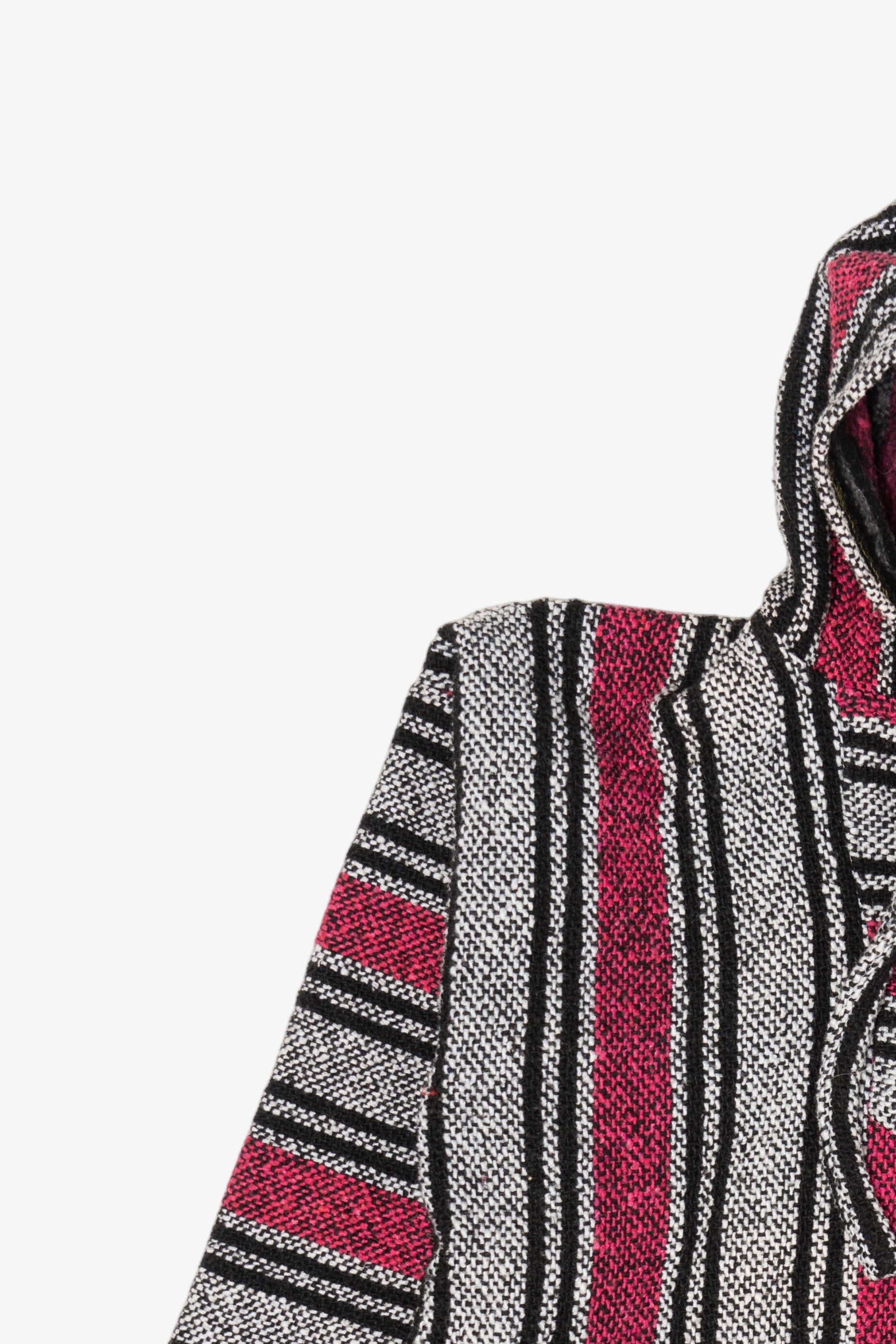 Vintage Pink And Gray Artesanias Mickey Hooded Baja Sweatshirt (2000s)