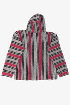 Vintage Pink And Gray Artesanias Mickey Hooded Baja Sweatshirt (2000s)