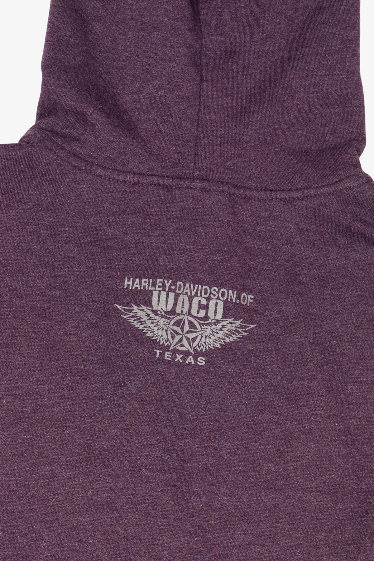Vintage Purple Harley Davidson Waco Texas Hooded Sweatshirt (2000s)