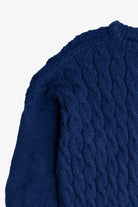 Vintage Navy Blue Irish Fisherman Sweater (1980s)