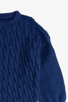 Vintage Navy Blue Irish Fisherman Sweater (1980s)