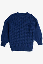 Vintage Navy Blue Irish Fisherman Sweater (1980s)