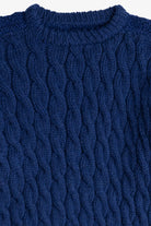 Vintage Navy Blue Irish Fisherman Sweater (1980s)