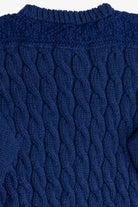Vintage Navy Blue Irish Fisherman Sweater (1980s)