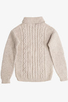 Vintage Cable Knit Fisherman Sweater With Collar (1980s)