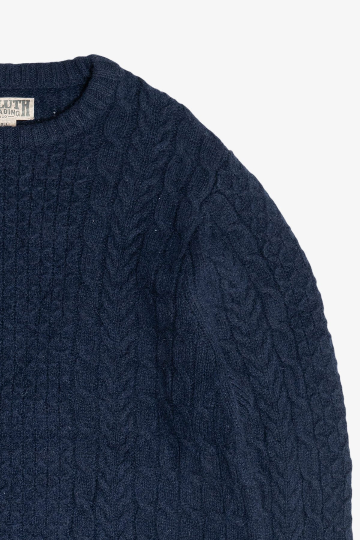 Navy Blue Duluth Trading Co. Fisherman Sweater (2010s)
