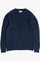 Navy Blue Duluth Trading Co. Fisherman Sweater (2010s)