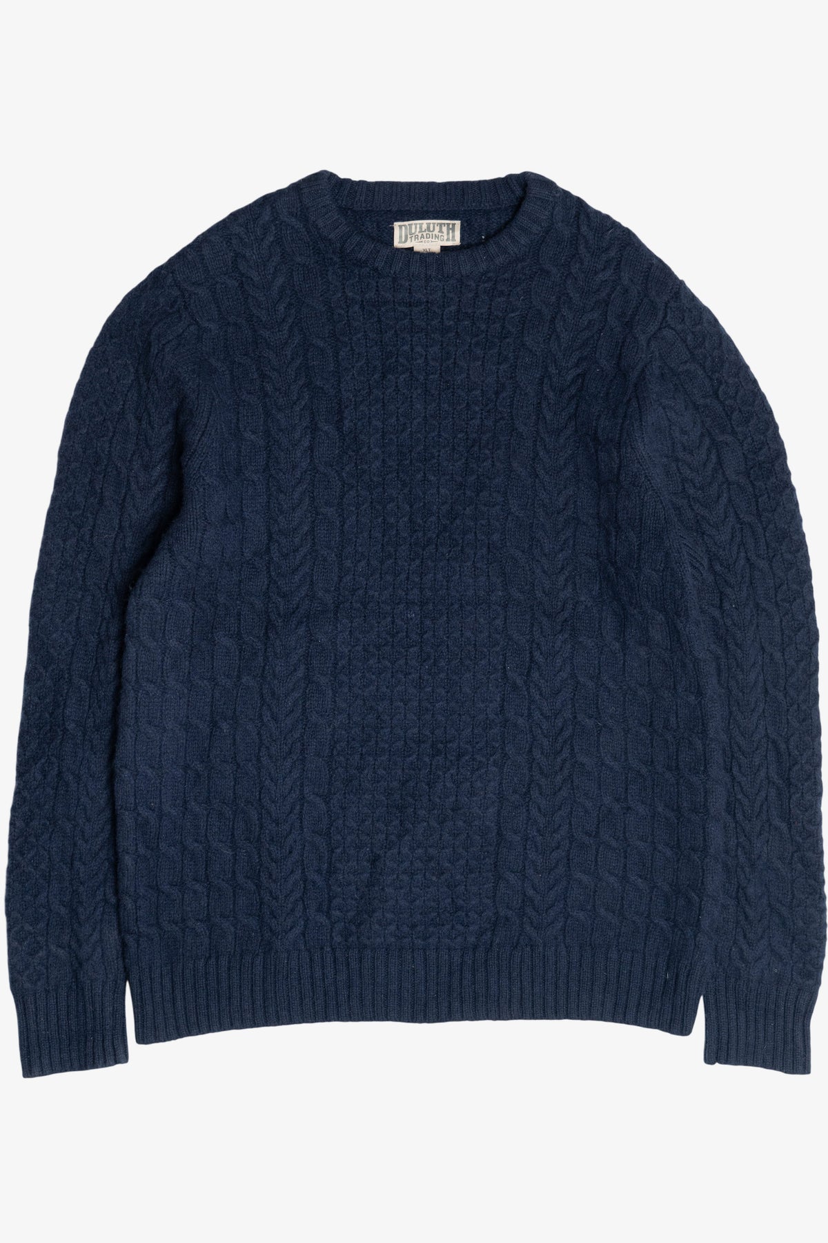 Navy Blue Duluth Trading Co. Fisherman Sweater (2010s)