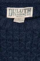 Navy Blue Duluth Trading Co. Fisherman Sweater (2010s)