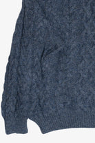 Vintage Aran Crafts Blue Irish Fisherman Sweater (1990s)
