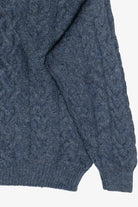 Vintage Aran Crafts Blue Irish Fisherman Sweater (1990s)