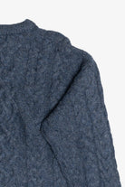 Vintage Aran Crafts Blue Irish Fisherman Sweater (1990s)