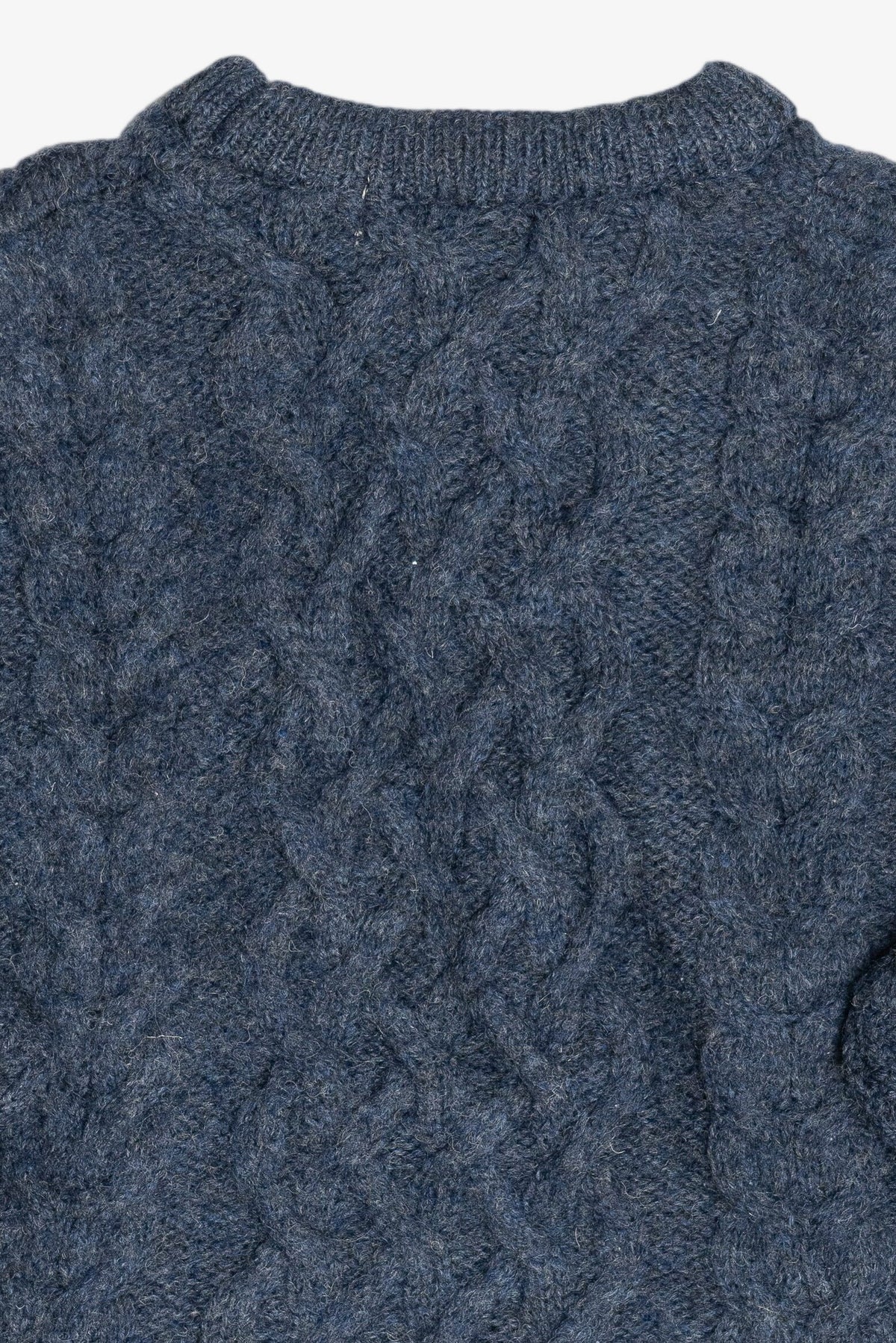 Vintage Aran Crafts Blue Irish Fisherman Sweater (1990s)