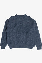 Vintage Aran Crafts Blue Irish Fisherman Sweater (1990s)
