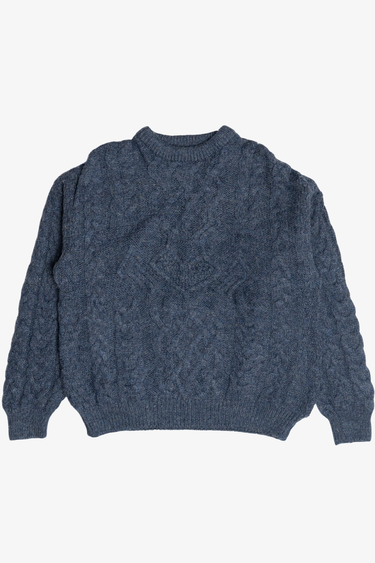 Vintage Aran Crafts Blue Irish Fisherman Sweater (1990s)
