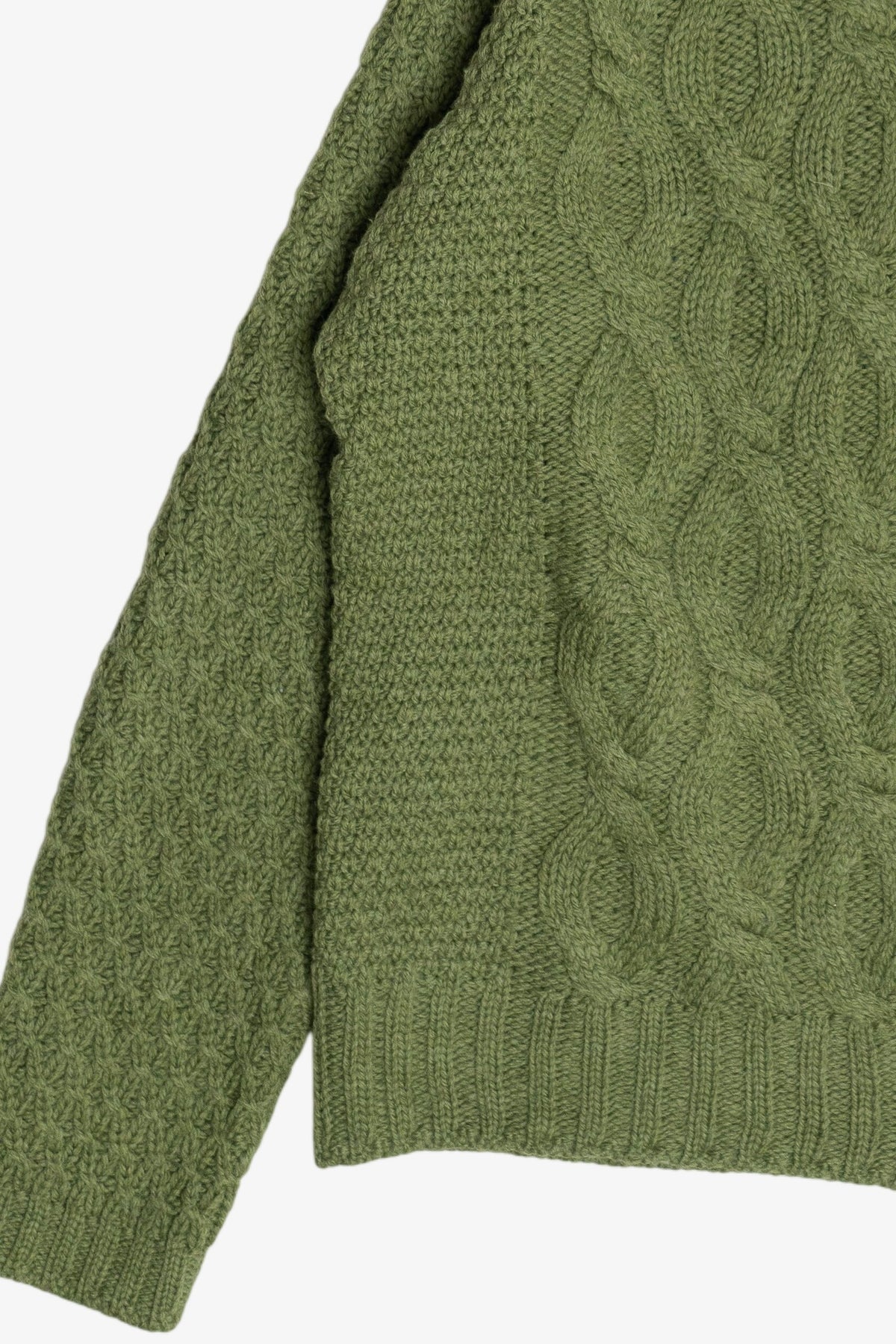 Vintage Aran Crafts Full Zip Irish Fisherman Sweater (1990s)