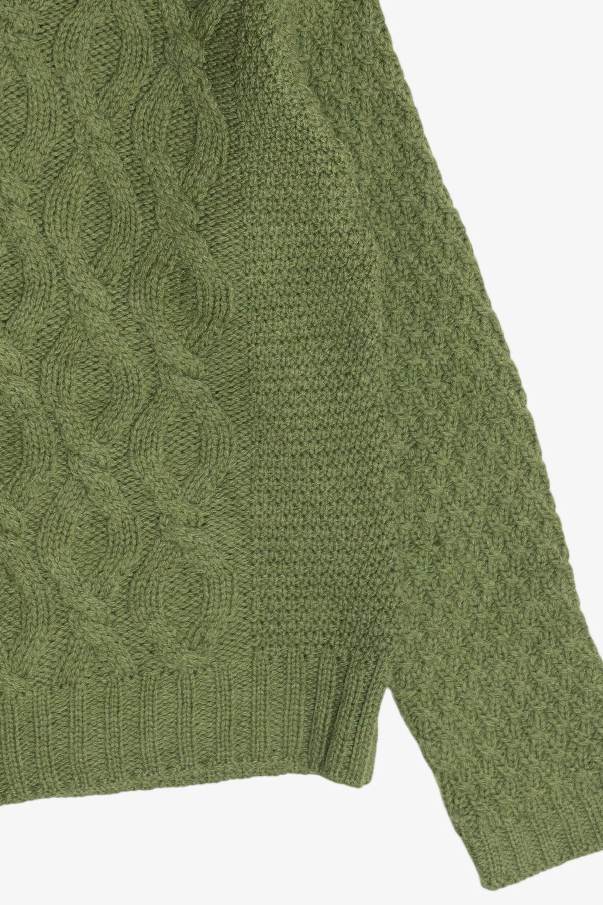 Vintage Aran Crafts Full Zip Irish Fisherman Sweater (1990s)