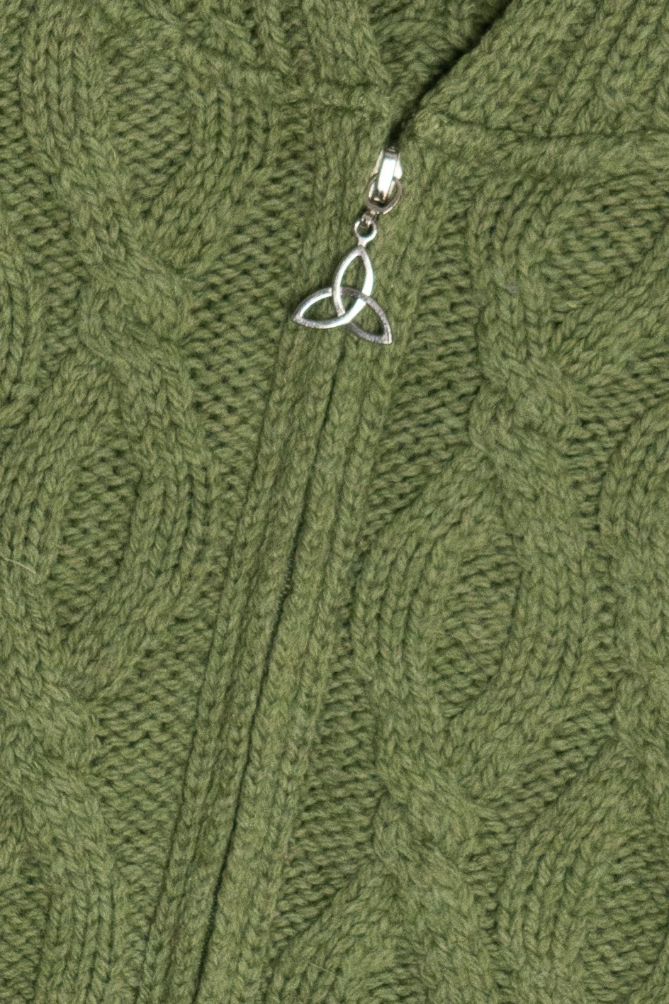 Vintage Aran Crafts Full Zip Irish Fisherman Sweater (1990s)