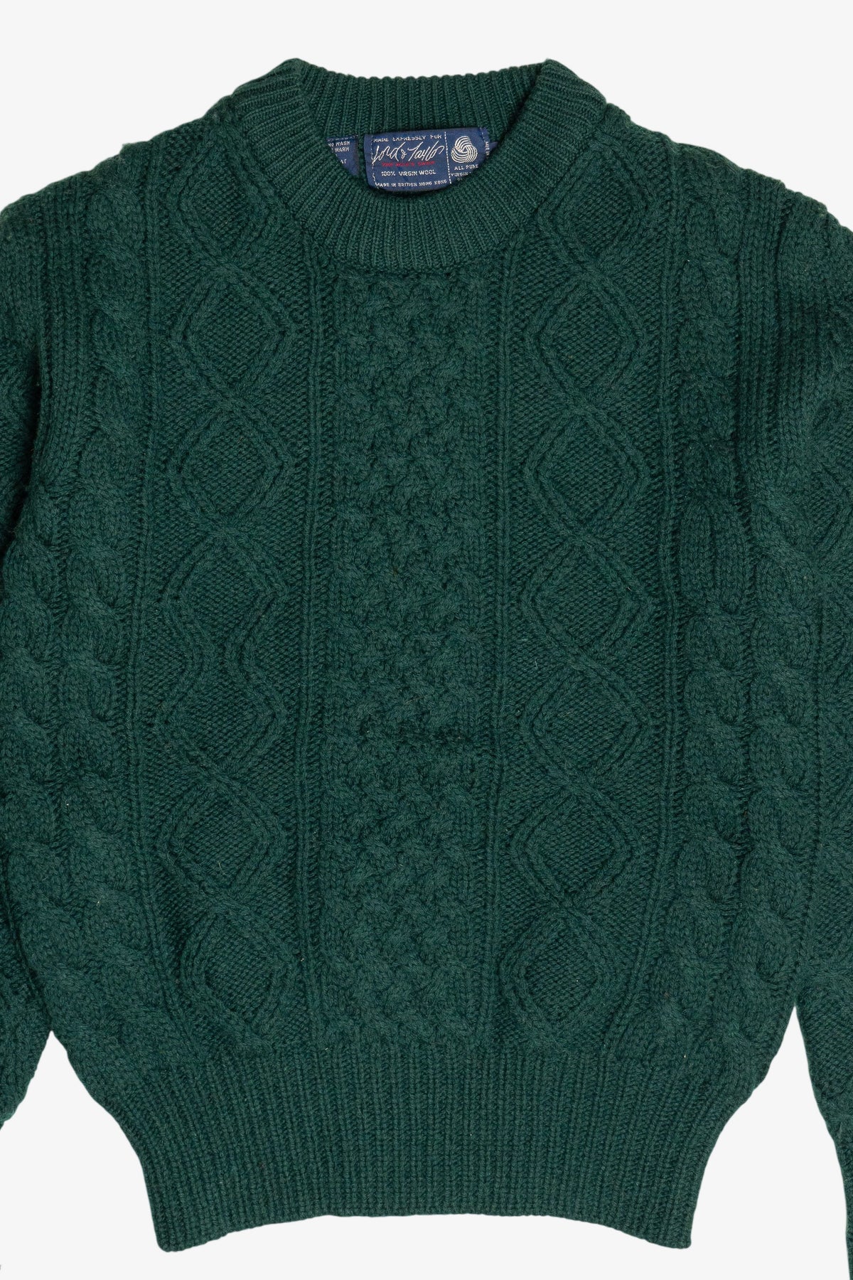 Vintage Lord & Taylor Fisherman Sweater (1980s)