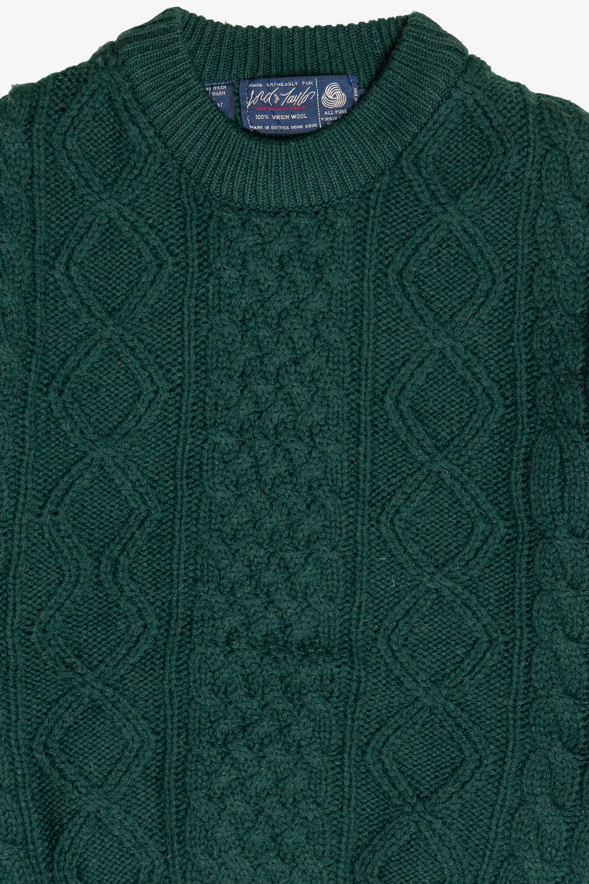 Vintage Lord & Taylor Fisherman Sweater (1980s)