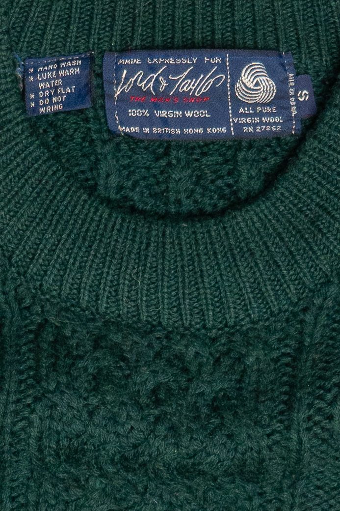 Vintage Lord & Taylor Fisherman Sweater (1980s)