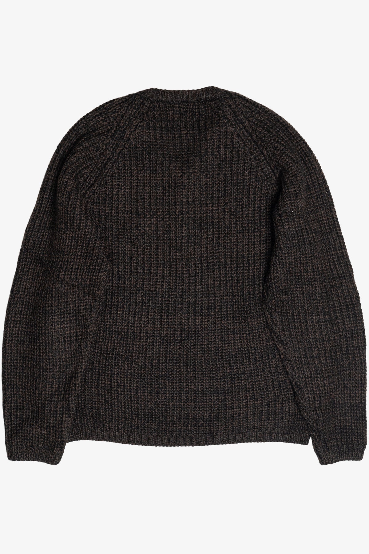 Vintage Brown V-Neck Wolsey Fisherman Sweater (1980s)