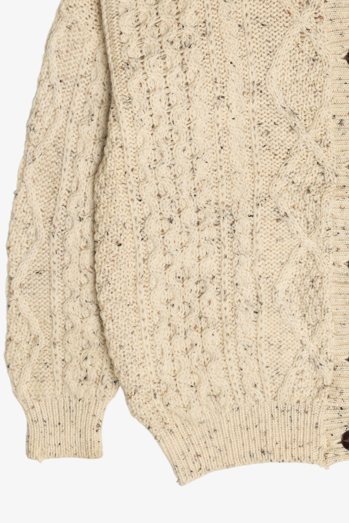 Vintage Oak Tree Originals Fisherman Cardigan Sweater (1990s)