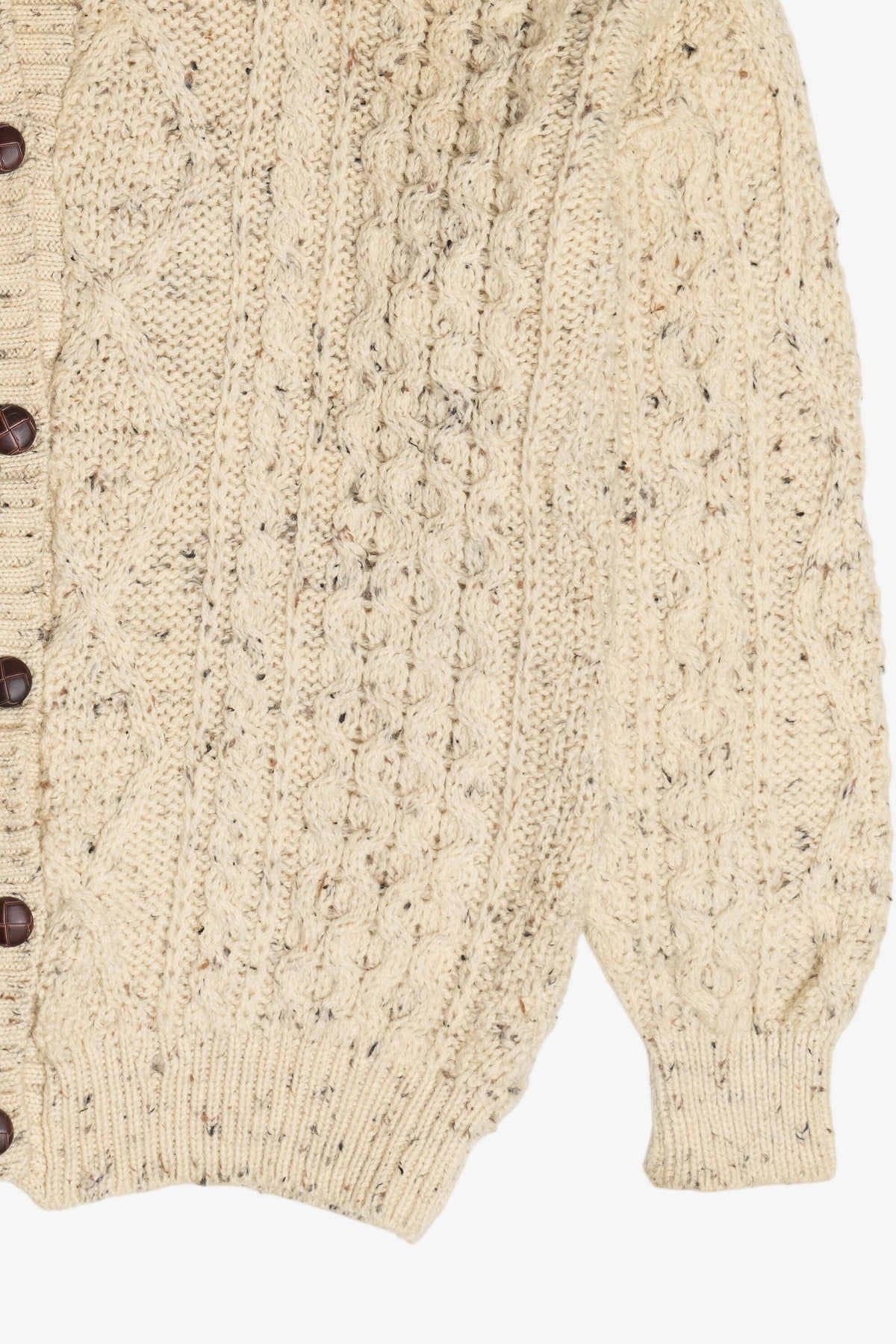 Vintage Oak Tree Originals Fisherman Cardigan Sweater (1990s)