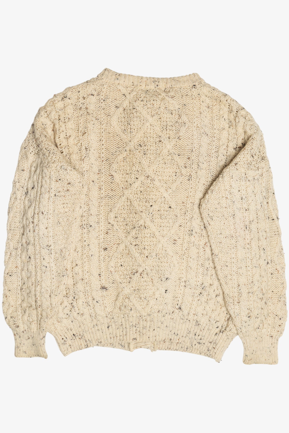 Vintage Oak Tree Originals Fisherman Cardigan Sweater (1990s)